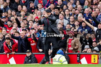 2024-04-07 - Jurgen Klopp Manager of Liverpool during the English championship Premier League football match between Manchester United and Liverpool on 7 April 2024 at Old Trafford in Manchester, England - FOOTBALL - ENGLISH CHAMP - MANCHESTER UNITED V LIVERPOOL - ENGLISH PREMIER LEAGUE - SOCCER