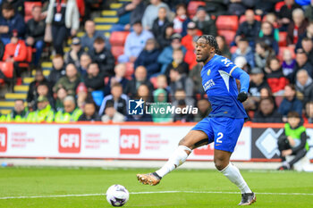 2024-04-07 - Axel Disasi (2) of Chelsea during the English championship Premier League football match between Sheffield United and Chelsea on 7 April 2024 at Bramall Lane in Sheffield, England - FOOTBALL - ENGLISH CHAMP - SHEFFIELD UNITED V CHELSEA - ENGLISH PREMIER LEAGUE - SOCCER