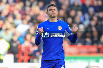 2024-04-07 - Thiago Silva (6) of Chelsea scores a goal and celebrates 0-1 during the English championship Premier League football match between Sheffield United and Chelsea on 7 April 2024 at Bramall Lane in Sheffield, England - FOOTBALL - ENGLISH CHAMP - SHEFFIELD UNITED V CHELSEA - ENGLISH PREMIER LEAGUE - SOCCER