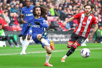 2024-04-07 - Marc Cucurella (3) of Chelsea during the English championship Premier League football match between Sheffield United and Chelsea on 7 April 2024 at Bramall Lane in Sheffield, England - FOOTBALL - ENGLISH CHAMP - SHEFFIELD UNITED V CHELSEA - ENGLISH PREMIER LEAGUE - SOCCER