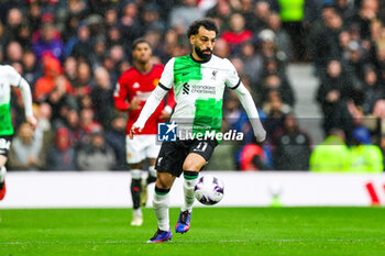 2024-04-08 - Mohamed Salah (11) of Liverpool during the English championship Premier League football match between Manchester United and Liverpool on 7 April 2024 at Old Trafford in Manchester, England - FOOTBALL - ENGLISH CHAMP - MANCHESTER UNITED V LIVERPOOL - ENGLISH PREMIER LEAGUE - SOCCER