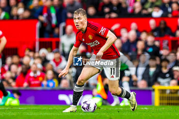 2024-04-08 - Rasmus Hojlund (11) of Manchester United during the English championship Premier League football match between Manchester United and Liverpool on 7 April 2024 at Old Trafford in Manchester, England - FOOTBALL - ENGLISH CHAMP - MANCHESTER UNITED V LIVERPOOL - ENGLISH PREMIER LEAGUE - SOCCER