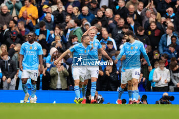2024-04-13 - Mateo Kovacic (8) of Manchester City celebrates scoring to make it 2-0 during the English championship Premier League football match between Manchester City and Luton Town on 13 April 2024 at the Etihad Stadium in Manchester, England - FOOTBALL - ENGLISH CHAMP - MANCHESTER CITY V LUTON TOWN - ENGLISH PREMIER LEAGUE - SOCCER
