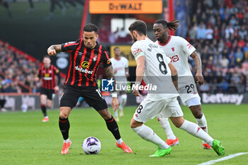 2024-04-13 - Justin Kluivert (19) of AFC Bournemouth during the English championship Premier League football match between Bournemouth and Manchester United on 13 April 2024 at the Vitality Stadium in Bournemouth, England - FOOTBALL - ENGLISH CHAMP - BOURNEMOUTH V MANCHESTER UNITED - ENGLISH PREMIER LEAGUE - SOCCER