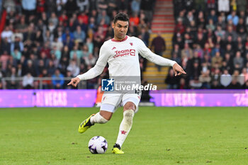 2024-04-13 - Casemiro (18) of Manchester United during the English championship Premier League football match between Bournemouth and Manchester United on 13 April 2024 at the Vitality Stadium in Bournemouth, England - FOOTBALL - ENGLISH CHAMP - BOURNEMOUTH V MANCHESTER UNITED - ENGLISH PREMIER LEAGUE - SOCCER