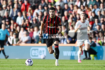 2024-04-13 - Dominic Solanke (9) of AFC Bournemouth during the English championship Premier League football match between Bournemouth and Manchester United on 13 April 2024 at the Vitality Stadium in Bournemouth, England - FOOTBALL - ENGLISH CHAMP - BOURNEMOUTH V MANCHESTER UNITED - ENGLISH PREMIER LEAGUE - SOCCER