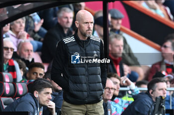 2024-04-13 - Manchester United manager Erik ten Hag during the English championship Premier League football match between Bournemouth and Manchester United on 13 April 2024 at the Vitality Stadium in Bournemouth, England - FOOTBALL - ENGLISH CHAMP - BOURNEMOUTH V MANCHESTER UNITED - ENGLISH PREMIER LEAGUE - SOCCER