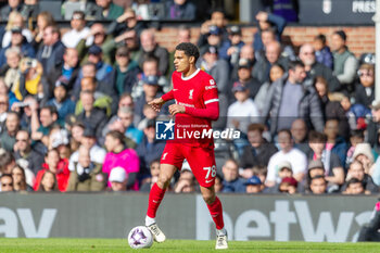 2024-04-21 - Liverpool defender Jarell Quansah during the English championship Premier League football match between Fulham and Liverpool on 21 April 2024 at Craven Cottage in London, England - FOOTBALL - ENGLISH CHAMP - FULHAM V LIVERPOOL - ENGLISH PREMIER LEAGUE - SOCCER