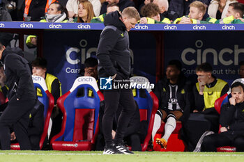 2024-04-24 - Newcastle United Manager Eddie Howe looks dejected during the English championship Premier League football match between Crystal Palace and Newcastle United on 24 April 2024 at Selhurst Park in London, England - FOOTBALL - ENGLISH CHAMP - CRYSTAL PALACE V NEWCASTLE - ENGLISH PREMIER LEAGUE - SOCCER