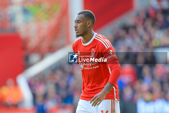 2024-04-28 - Callum Hudson-Odoi of Nottingham Forest during the English championship Premier League football match between Nottingham Forest and Manchester City on 28 April 2024 at the City Ground in Nottingham, England - FOOTBALL - ENGLISH CHAMP - NOTTINGHAM FOREST V MANCHESTER CITY - ENGLISH PREMIER LEAGUE - SOCCER