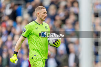 2024-05-05 - Aston Villa FC goalkeeper Robin Olsen during the English championship Premier League football match between Brighton and Hove Albion and Aston Villa on 5 May 2024 at the American Express Stadium in Brighton and Hove, England - FOOTBALL - ENGLISH CHAMP - BRIGHTON V ASTON VILLA - ENGLISH PREMIER LEAGUE - SOCCER