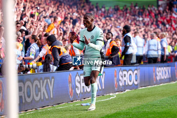 2024-05-11 - Chelsea forward Nicolas Jackson (15) scores a goal and celebrates to make the score 2-3 during the English championship Premier League football match between Nottingham Forest and Chelsea on 11 May 2024 at the City Ground in Nottingham, England - FOOTBALL - ENGLISH CHAMP - NOTTINGHAM FOREST V CHELSEA - ENGLISH PREMIER LEAGUE - SOCCER