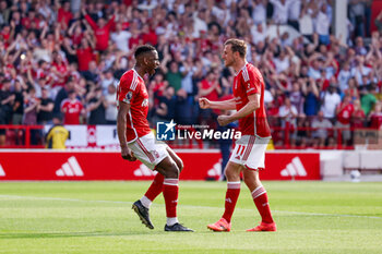 2024-05-11 - Nottingham Forest defender Willy Boly (30) scores a goal and celebrates to make the score 1-1 during the English championship Premier League football match between Nottingham Forest and Chelsea on 11 May 2024 at the City Ground in Nottingham, England - FOOTBALL - ENGLISH CHAMP - NOTTINGHAM FOREST V CHELSEA - ENGLISH PREMIER LEAGUE - SOCCER