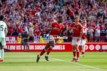 2024-05-11 - Nottingham Forest defender Willy Boly (30) scores a goal and celebrates to make the score 1-1 during the English championship Premier League football match between Nottingham Forest and Chelsea on 11 May 2024 at the City Ground in Nottingham, England - FOOTBALL - ENGLISH CHAMP - NOTTINGHAM FOREST V CHELSEA - ENGLISH PREMIER LEAGUE - SOCCER