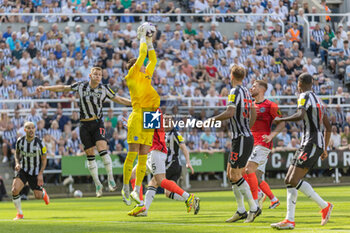 2024-05-11 - Brighton & Hove Albion FC goalkeeper Bart Verbruggen during the English championship Premier League football match between Newcastle United and Brighton and Hove Albion on 11 May 2024 at St James's Park in Newcastle, England - FOOTBALL - ENGLISH CHAMP - NEWCASTLE V BRIGHTON - ENGLISH PREMIER LEAGUE - SOCCER