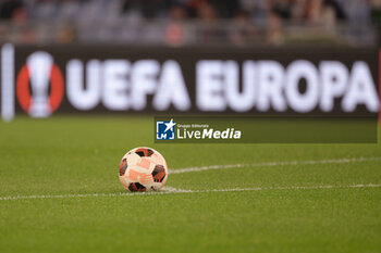 2024-02-22 - UEFA Europa League soccer ball during the UEFA Europa League 2023-2024 football match between AS Roma and Feyenoord at the Olympic Stadium in Rome on February 22, 2024. - AS ROMA VS FEYENOORD - UEFA EUROPA LEAGUE - SOCCER
