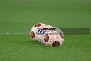 2024-02-22 - UEFA Europa League soccer ball during the UEFA Europa League 2023-2024 football match between AS Roma and Feyenoord at the Olympic Stadium in Rome on February 22, 2024. - AS ROMA VS FEYENOORD - UEFA EUROPA LEAGUE - SOCCER