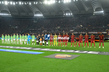 2024-02-22 - line up during the UEFA Europa League 2023-2024 football match between AS Roma and Feyenoord at the Olympic Stadium in Rome on February 22, 2024. - AS ROMA VS FEYENOORD - UEFA EUROPA LEAGUE - SOCCER