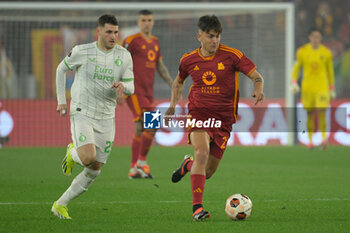 2024-02-22 - Paulo Dybala (AS Roma);  during the UEFA Europa League 2023-2024 football match between AS Roma and Feyenoord at the Olympic Stadium in Rome on February 22, 2024. - AS ROMA VS FEYENOORD - UEFA EUROPA LEAGUE - SOCCER