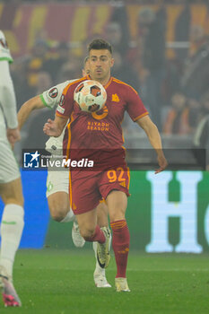 2024-02-22 - Stephan El Shaarawy (AS Roma);  during the UEFA Europa League 2023-2024 football match between AS Roma and Feyenoord at the Olympic Stadium in Rome on February 22, 2024. - AS ROMA VS FEYENOORD - UEFA EUROPA LEAGUE - SOCCER
