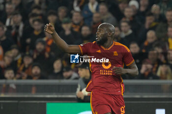 2024-02-22 - Romelu Lukaku (AS Roma);   during the UEFA Europa League 2023-2024 football match between AS Roma and Feyenoord at the Olympic Stadium in Rome on February 22, 2024. - AS ROMA VS FEYENOORD - UEFA EUROPA LEAGUE - SOCCER