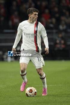 2024-02-22 - Christian Pulisic of AC Milan during the UEFA Europa League, Play-off 2nd leg football match between Stade Rennais (Rennes) and AC Milan on February 22, 2024 at Roazhon Park in Rennes, France - FOOTBALL - EUROPA LEAGUE - RENNES V MILAN - UEFA EUROPA LEAGUE - SOCCER