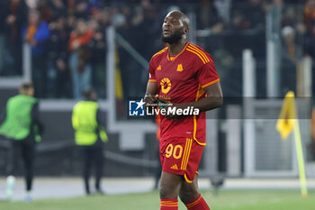 2024-02-22 - Romelu Lukaku of Roma during the UEFA Europa League, Play-off, 2nd leg football match between AS Roma and Feyenoord on February 22, 2024 at Stadio Olimpico in Rome, Italy - FOOTBALL - EUROPA LEAGUE - ROMA V FEYENOORD - UEFA EUROPA LEAGUE - SOCCER