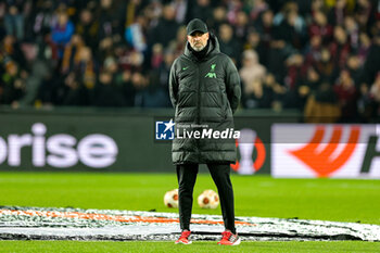 2024-03-08 - Jurgen Klopp Manager of Liverpool during the UEFA Europa League, Round of 16, 1st leg football match between Sparta Prague and Liverpool on 7 March 2024 at epet ARENA in Prague, Czech Republic - FOOTBALL - EUROPA LEAGUE - SPARTA PRAGUE V LIVERPOOL - UEFA EUROPA LEAGUE - SOCCER