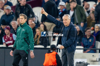 2024-03-14 - SC Freiburg Head Coach Christian Streich during the UEFA Europa League, Round of 16, 2nd leg football match between West Ham United and SC Freiburg on 14 March 2024 at the London Stadium in London, England - FOOTBALL - EUROPA LEAGUE - WEST HAM V FREIBURG - UEFA EUROPA LEAGUE - SOCCER
