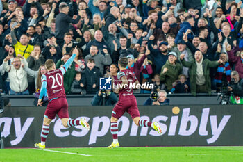 2024-03-14 - West Ham United forward Jarrod Bowen (20) celebrates his goal 2-0 during the UEFA Europa League, Round of 16, 2nd leg football match between West Ham United and SC Freiburg on 14 March 2024 at the London Stadium in London, England - FOOTBALL - EUROPA LEAGUE - WEST HAM V FREIBURG - UEFA EUROPA LEAGUE - SOCCER