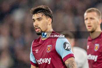 2024-03-14 - West Ham United midfielder Lucas Paqueta during the UEFA Europa League, Round of 16, 2nd leg football match between West Ham United and SC Freiburg on 14 March 2024 at the London Stadium in London, England - FOOTBALL - EUROPA LEAGUE - WEST HAM V FREIBURG - UEFA EUROPA LEAGUE - SOCCER