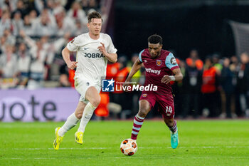 2024-03-14 - West Ham United midfielder Mohammed Kudus during the UEFA Europa League, Round of 16, 2nd leg football match between West Ham United and SC Freiburg on 14 March 2024 at the London Stadium in London, England - FOOTBALL - EUROPA LEAGUE - WEST HAM V FREIBURG - UEFA EUROPA LEAGUE - SOCCER