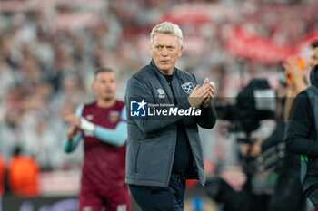 2024-03-14 - West Ham United manager David Moyes after the UEFA Europa League, Round of 16, 2nd leg football match between West Ham United and SC Freiburg on 14 March 2024 at the London Stadium in London, England - FOOTBALL - EUROPA LEAGUE - WEST HAM V FREIBURG - UEFA EUROPA LEAGUE - SOCCER