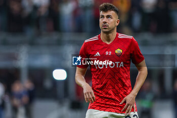 2024-04-11 - Stephan El Shaarawy of AS Roma looks on during UEFA Europa League 2023/24 Quarter Finals - 1st  leg football match between AC Milan and AS Roma at San Siro Stadium, Milan, Italy on April 11, 2024 - AC MILAN VS AS ROMA - UEFA EUROPA LEAGUE - SOCCER
