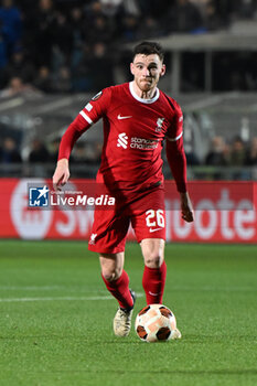 2024-04-18 - Andy Robertson of Liverpool FC during the UEFA Europa League quarter finals second leg match between Atalanta BC and Liverpool FC on Avril 18, 2024 at Gewiss stadium in Bergamo, Italy. Credit: Tiziano Ballabio - ATALANTA BC VS LIVERPOOL FC - UEFA EUROPA LEAGUE - SOCCER