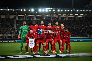2024-04-18 - Lineup of Liverpool FC during the UEFA Europa League quarter finals second leg match between Atalanta BC and Liverpool FC on Avril 18, 2024 at Gewiss stadium in Bergamo, Italy. Credit: Tiziano Ballabio - ATALANTA BC VS LIVERPOOL FC - UEFA EUROPA LEAGUE - SOCCER