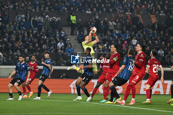 2024-04-18 - Juan Musso of Atalanta BC during the UEFA Europa League quarter finals second leg match between Atalanta BC and Liverpool FC on Avril 18, 2024 at Gewiss stadium in Bergamo, Italy. Credit: Tiziano Ballabio - ATALANTA BC VS LIVERPOOL FC - UEFA EUROPA LEAGUE - SOCCER