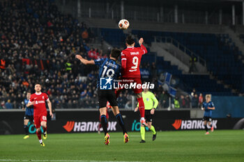 2024-04-18 - Darwin Nunez of Liverpool FC during the UEFA Europa League quarter finals second leg match between Atalanta BC and Liverpool FC on Avril 18, 2024 at Gewiss stadium in Bergamo, Italy. Credit: Tiziano Ballabio - ATALANTA BC VS LIVERPOOL FC - UEFA EUROPA LEAGUE - SOCCER