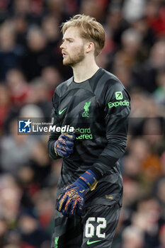 2024-04-11 - Liverpool goalkeeper Caoimhin Kelleher (62) during the UEFA Europa League, Quarter-finals, 1st leg football match between Liverpool and Atalanta on 11 April 2024 at Anfield stadium in Liverpool, England - FOOTBALL - EUROPA LEAGUE - LIVERPOOL V ATALANTA - UEFA EUROPA LEAGUE - SOCCER