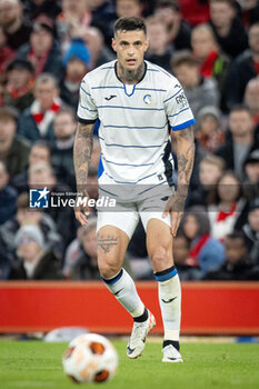 2024-04-11 - Atalanta forward Gianluca Scamacca (90) during the UEFA Europa League, Quarter-finals, 1st leg football match between Liverpool and Atalanta on 11 April 2024 at Anfield stadium in Liverpool, England - FOOTBALL - EUROPA LEAGUE - LIVERPOOL V ATALANTA - UEFA EUROPA LEAGUE - SOCCER