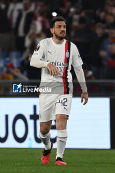 2024-04-18 - Alessandro Florenzi of A.C. Milan during the UEFA Europa League Quarter-final second Leg match, between A.S. Roma vs A.C. Milan at the Olympic Stadium on April 18, 2024 in Rome, Italy. - AS ROMA VS AC MILAN - UEFA EUROPA LEAGUE - SOCCER