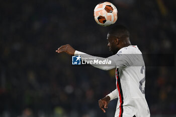 2024-04-18 - Fikayo Tomori of A.C. Milan during the UEFA Europa League Quarter-final second Leg match, between A.S. Roma vs A.C. Milan at the Olympic Stadium on April 18, 2024 in Rome, Italy. - AS ROMA VS AC MILAN - UEFA EUROPA LEAGUE - SOCCER
