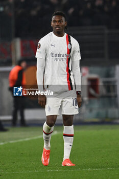 2024-04-18 - Rafael Leao of A.C. Milan during the UEFA Europa League Quarter-final second Leg match, between A.S. Roma vs A.C. Milan at the Olympic Stadium on April 18, 2024 in Rome, Italy. - AS ROMA VS AC MILAN - UEFA EUROPA LEAGUE - SOCCER