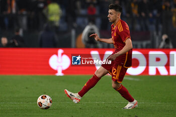 2024-04-18 - Stephan El Shaarawy of A.S. Roma during the UEFA Europa League Quarter-final second Leg match, between A.S. Roma vs A.C. Milan at the Olympic Stadium on April 18, 2024 in Rome, Italy. - AS ROMA VS AC MILAN - UEFA EUROPA LEAGUE - SOCCER
