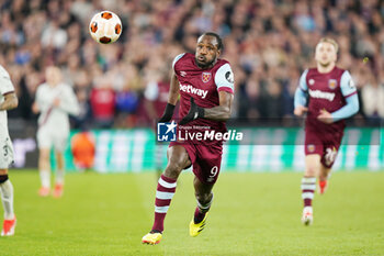 2024-04-18 - Michail Antonio of West Ham during the UEFA Europa League, Quater-Finals, 2nd Leg football match between West Ham United FC and Bayer 04 Leverkusen on 18 April 2024 at London Stadium in London, England - FOOTBALL - EUROPA LEAGUE - WEST HAM V BAYER LEVERKUSEN - UEFA EUROPA LEAGUE - SOCCER
