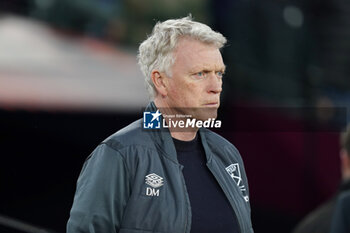 2024-04-18 - David Moyes Manager of West Ham during the UEFA Europa League, Quater-Finals, 2nd Leg football match between West Ham United FC and Bayer 04 Leverkusen on 18 April 2024 at London Stadium in London, England - FOOTBALL - EUROPA LEAGUE - WEST HAM V BAYER LEVERKUSEN - UEFA EUROPA LEAGUE - SOCCER