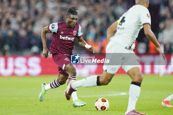 2024-04-18 - Mohammed Kudus of West Ham during the UEFA Europa League, Quater-Finals, 2nd Leg football match between West Ham United FC and Bayer 04 Leverkusen on 18 April 2024 at London Stadium in London, England - FOOTBALL - EUROPA LEAGUE - WEST HAM V BAYER LEVERKUSEN - UEFA EUROPA LEAGUE - SOCCER