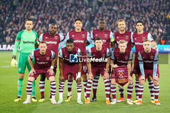 2024-04-18 - Team of West Ham during the UEFA Europa League, Quater-Finals, 2nd Leg football match between West Ham United FC and Bayer 04 Leverkusen on 18 April 2024 at London Stadium in London, England - FOOTBALL - EUROPA LEAGUE - WEST HAM V BAYER LEVERKUSEN - UEFA EUROPA LEAGUE - SOCCER