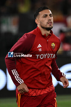 2024-05-02 - Leandro Paredes of A.S. Roma during the UEFA Europa League semi-final first Leg match, between A.S. Roma vs Bayer Leverkusen at the Olympic Stadium on 2 May, 2024 in Rome, Italy. - AS ROMA VS BAYER 04 LEVERKUSEN - UEFA EUROPA LEAGUE - SOCCER