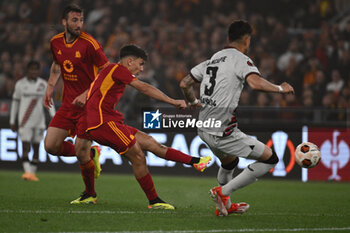 2024-05-02 - Paulo Dybala of A.S. Roma during the UEFA Europa League semi-final first Leg match, between A.S. Roma vs Bayer Leverkusen at the Olympic Stadium on 2 May, 2024 in Rome, Italy. - AS ROMA VS BAYER 04 LEVERKUSEN - UEFA EUROPA LEAGUE - SOCCER